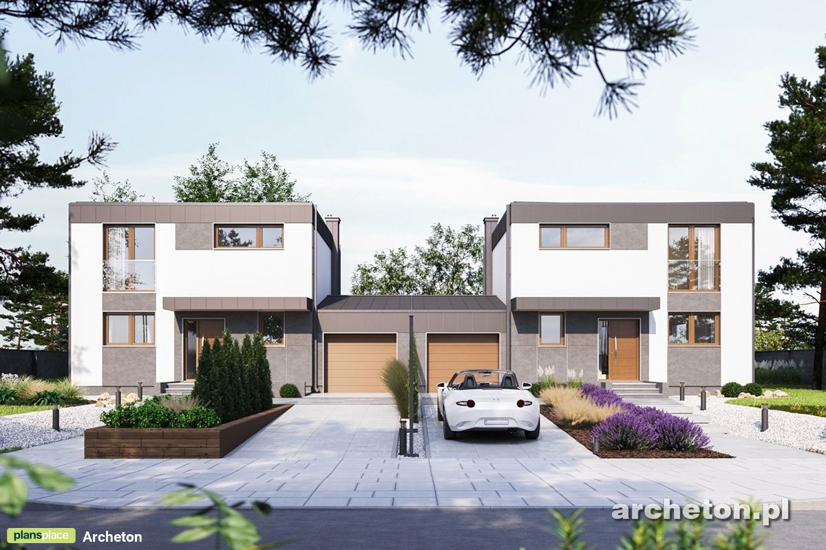 Zweifamilienhaus mit Flachdach, Garage und 3 Schlafzimmern - 30855R