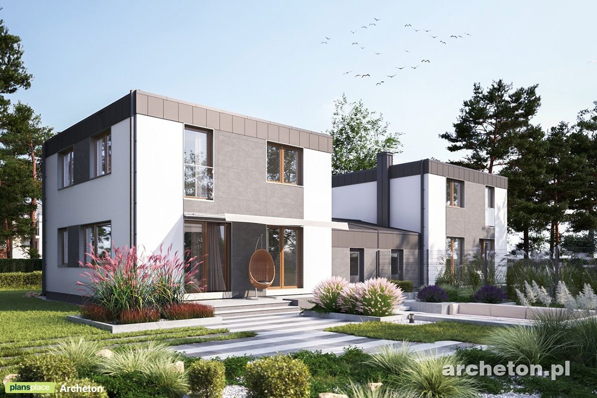 Zweifamilienhaus mit Flachdach, Garage und 3 Schlafzimmern - 30855R