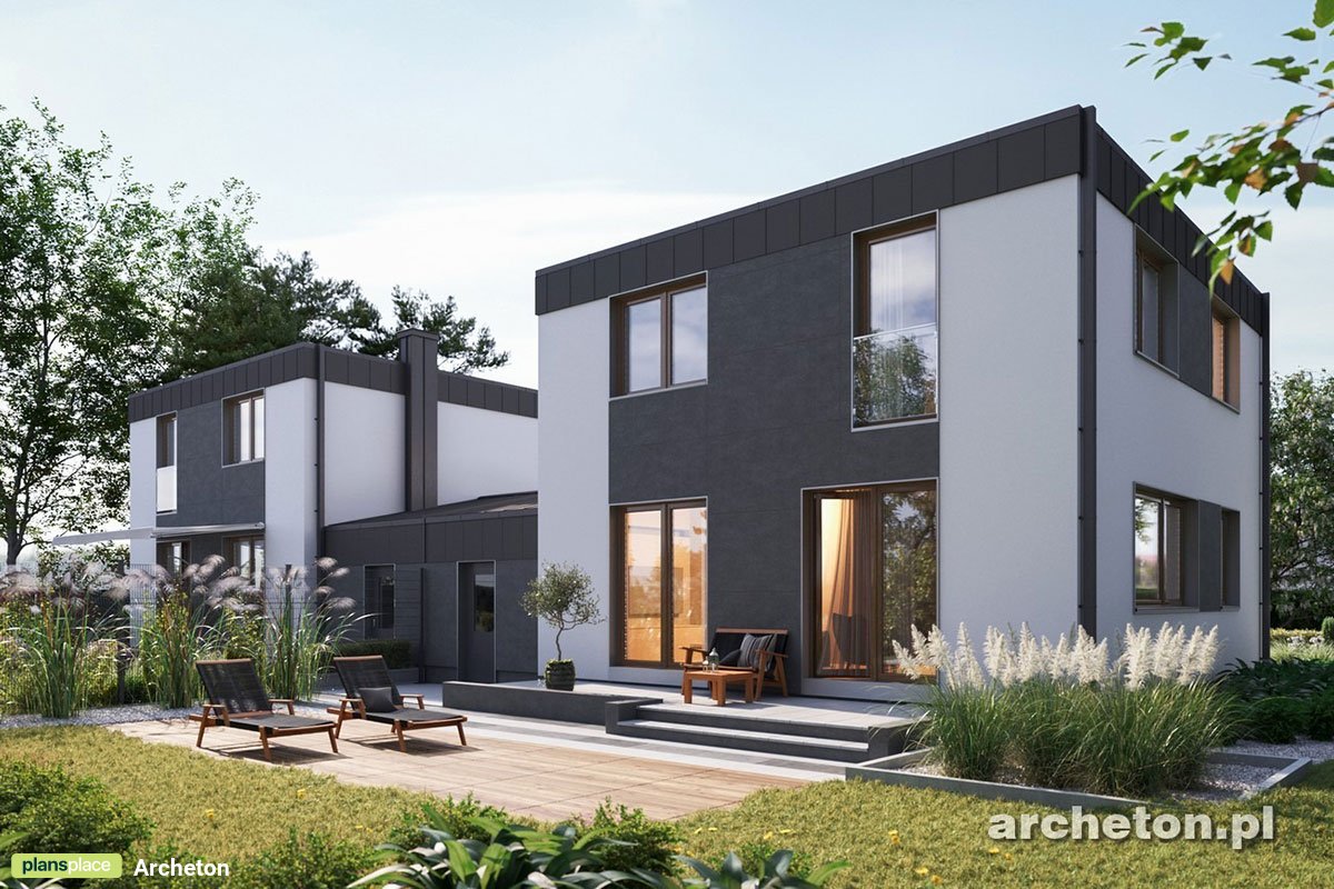 Zweifamilienhaus mit Flachdach, Garage und 3 Schlafzimmern - 30855R