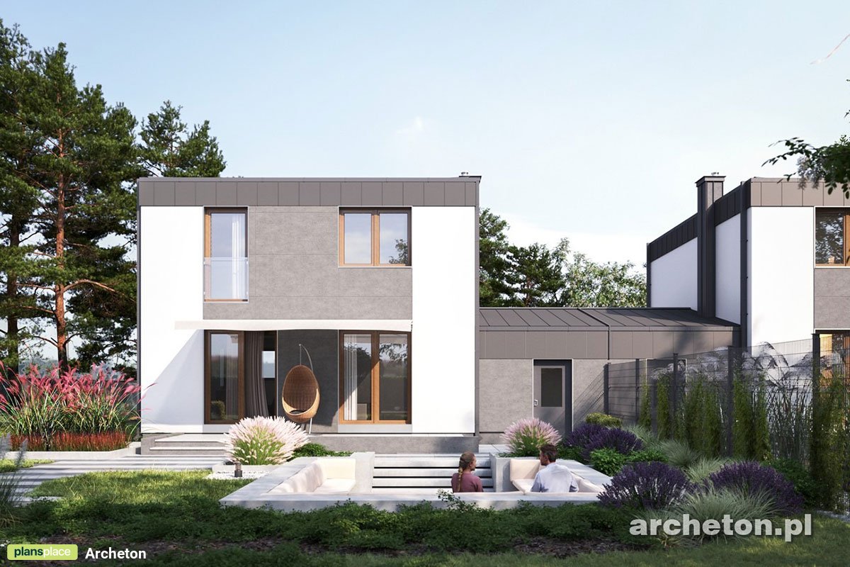 Zweifamilienhaus mit Flachdach, Garage und 3 Schlafzimmern - 30855R