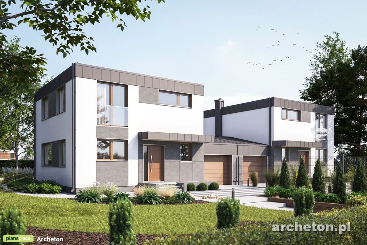 Zweifamilienhaus mit Flachdach, Garage und 3 Schlafzimmern - 30855R - 2