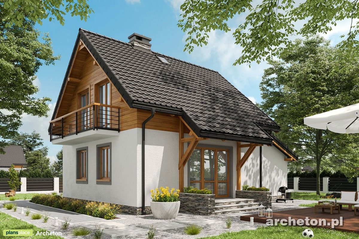 Kleines Haus mit einer angebauter Garage und 3 Zimmern - 95929R - 2
