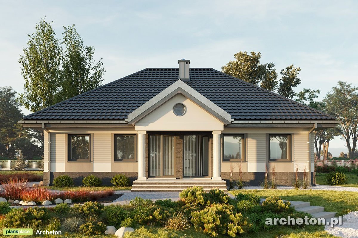Holzrahmenhaus mit 4 Zimmern und großen Wohnzimmer - 97698R