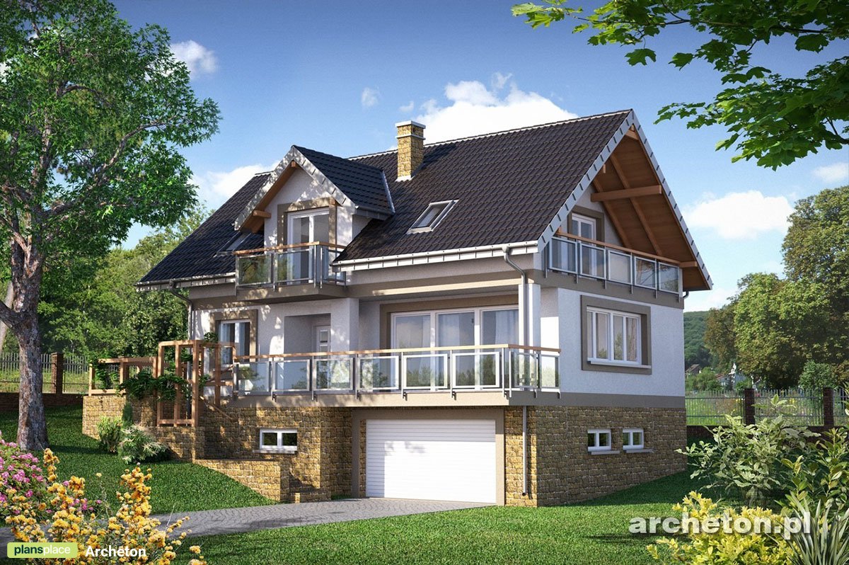 Haus in Hanglage mit Garage im Keller und 5 Zimmern - 30934R