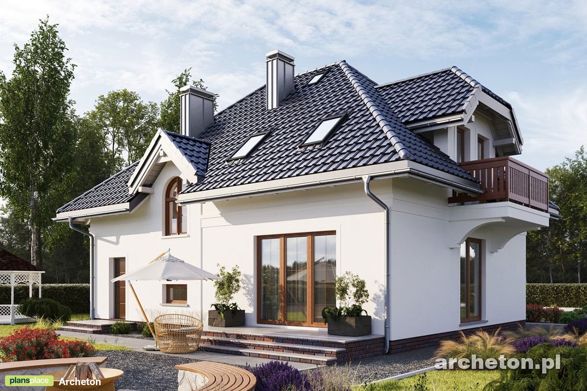 1,5-geschossiges Landhaus mit Garage, 3 Gauben und 3 Balkonen - 20704R - 3