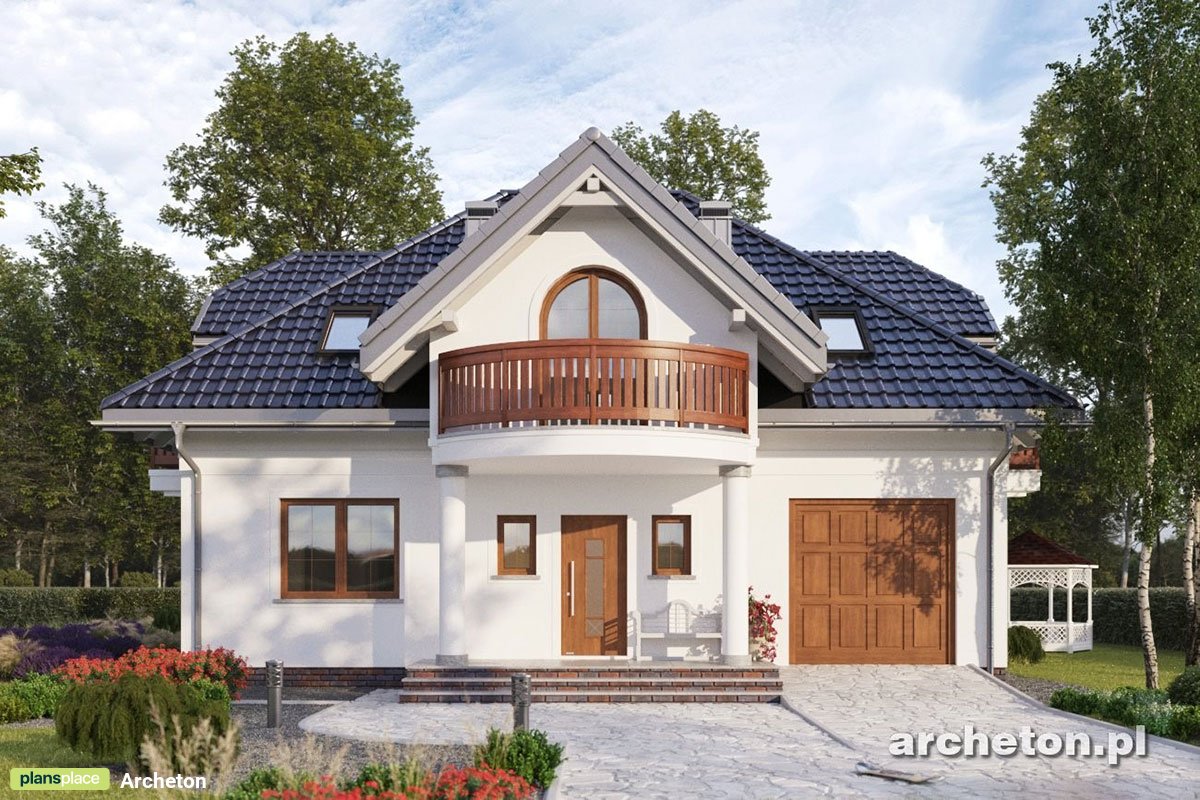 1,5-geschossiges Landhaus mit Garage, 3 Gauben und 3 Balkonen - 20704R - 2