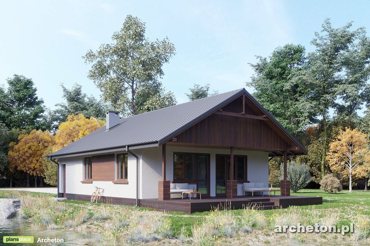 Eingeschossiges Haus im Chalet-Stil mit 2 Zimmern und Veranda - 29343R - 3