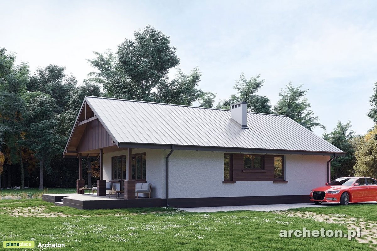 Eingeschossiges Haus im Chalet-Stil mit 2 Zimmern und Veranda - 29343R - 2
