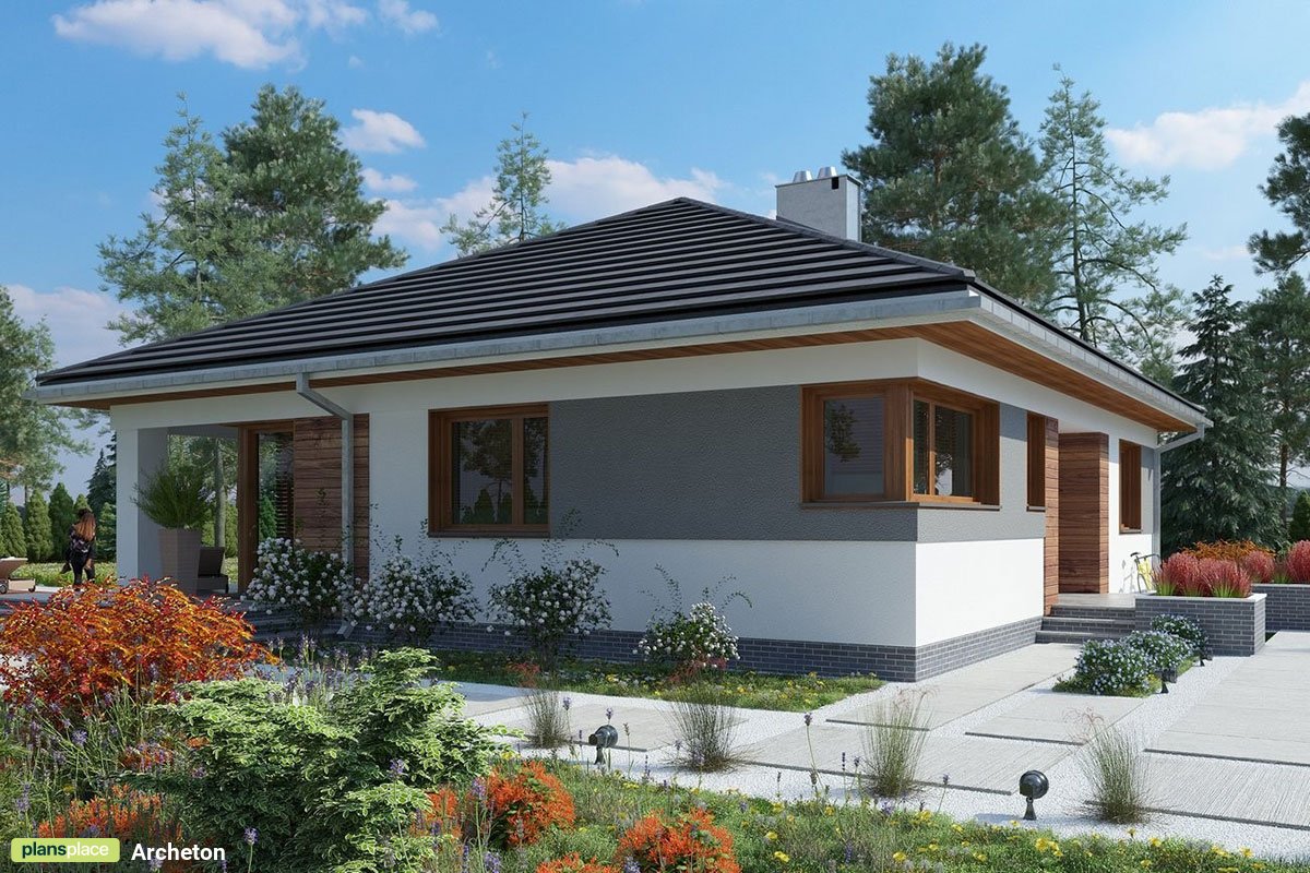 Moderne Bungalow mit Zeltdach und 4 Schlafzimmern - 80233R - 3