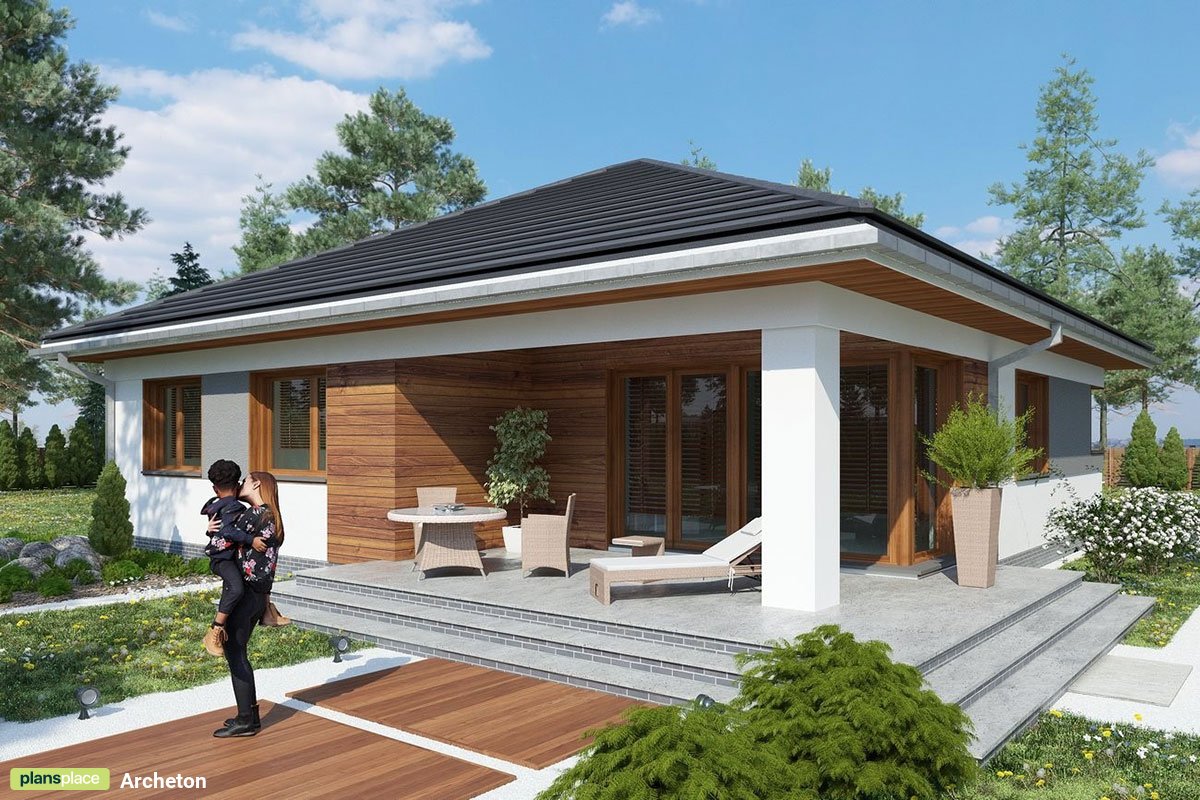 Moderne Bungalow mit Zeltdach und 4 Schlafzimmern - 80233R - 2