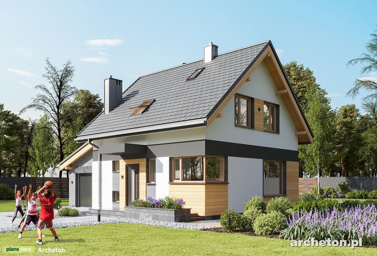Kleines Haus mit klassischen Satteldach und 3 Zimmern - 46417R