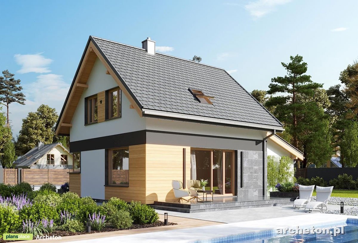 Kleines Haus mit klassischen Satteldach und 3 Zimmern - 46417R - 2