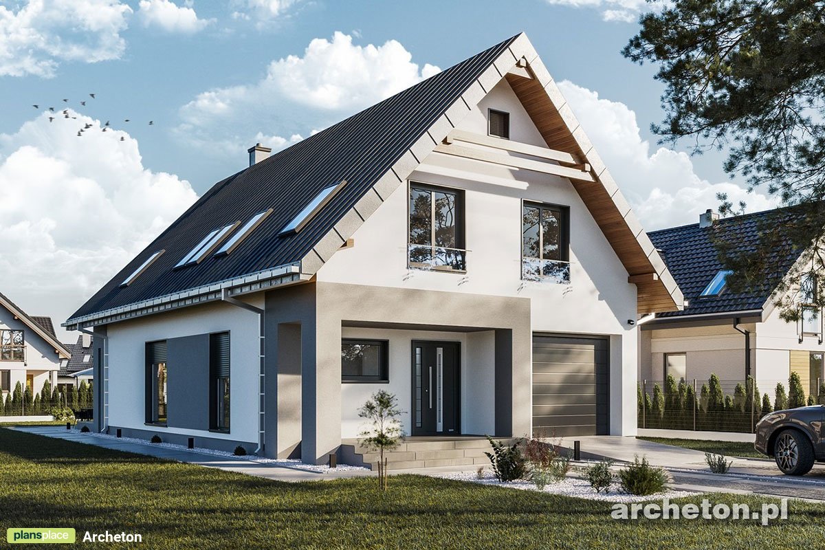 Haus Grundriss mit einer Waschküche im Obergeschoss - 78452R