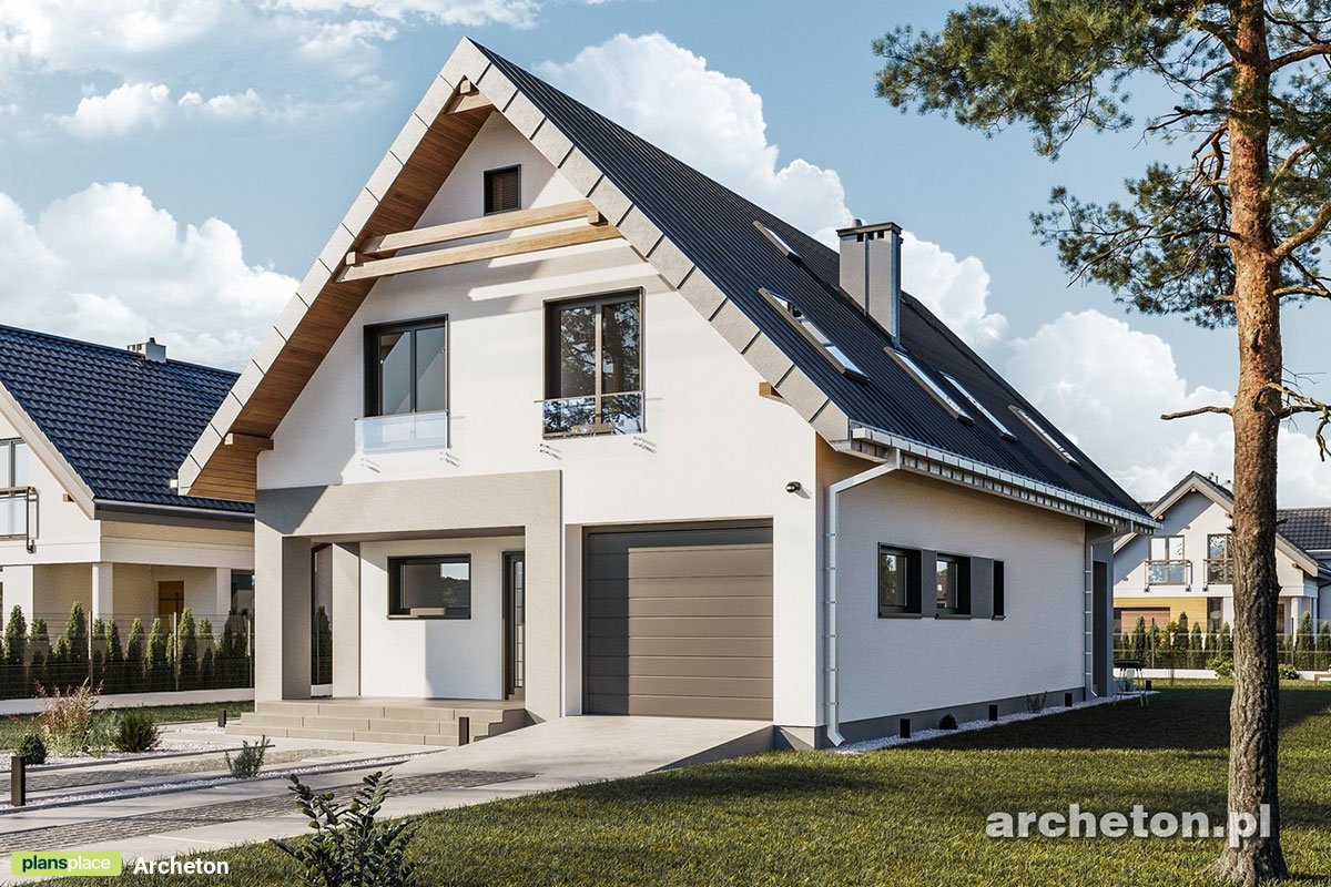 Haus Grundriss mit einer Waschküche im Obergeschoss - 78452R - 3