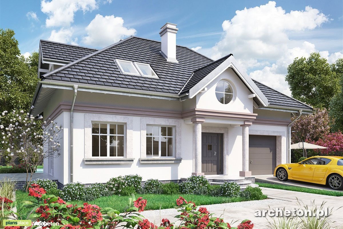 Wohnhaus mit Hauptschlafzimmer im Obergeschoss und Garage - 87457R