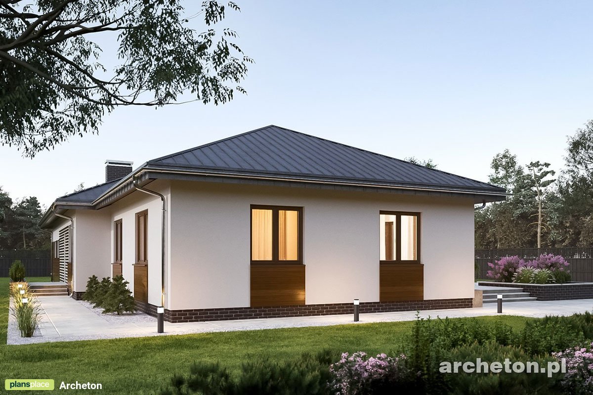 1-geschossiges Haus mit Walm-Kehldach und Doppelgarage - 34158R - 3