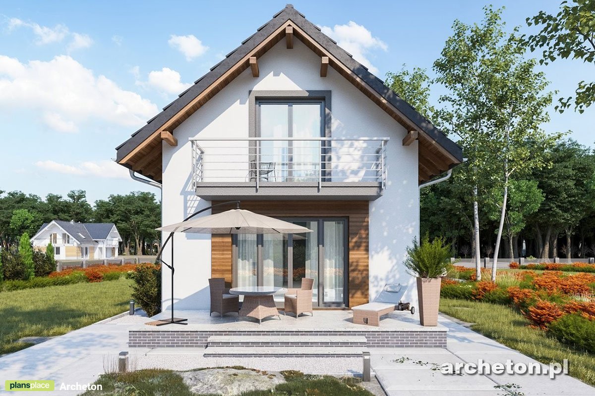 Schlankes 1,5-geschossiges Haus mit Satteldach und 4 Zimmern - 38659R