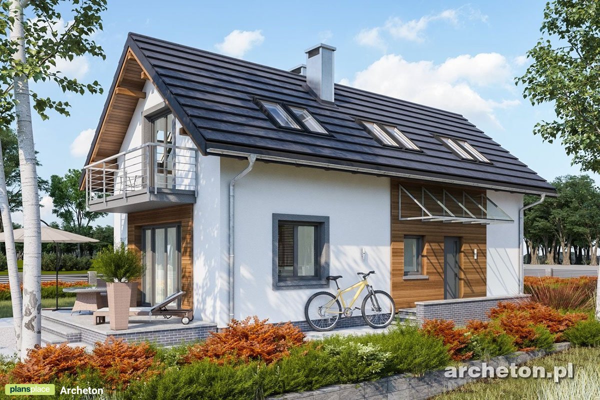 Schlankes 1,5-geschossiges Haus mit Satteldach und 4 Zimmern - 38659R