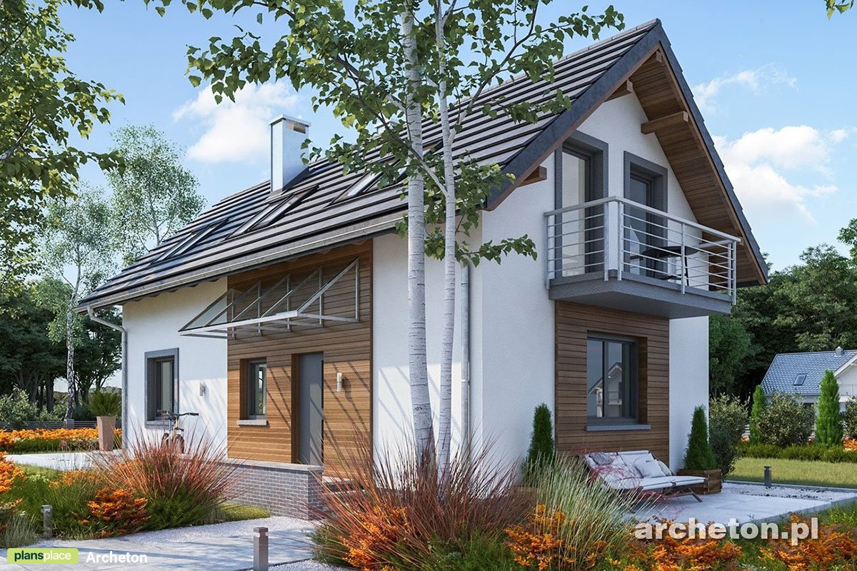 Schlankes 1,5-geschossiges Haus mit Satteldach und 4 Zimmern - 38659R