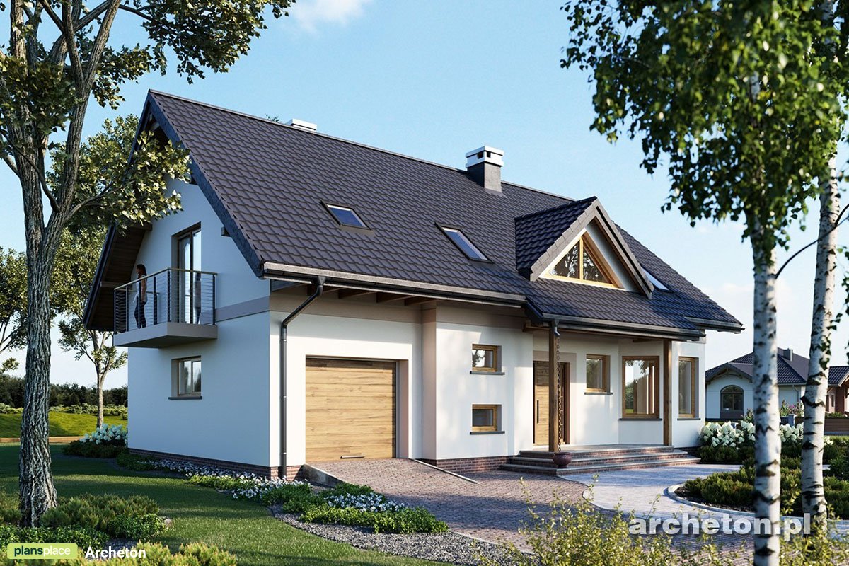Familienhaus Grundriss mit großen Küche mit Erker und Garage - 39182R - 3