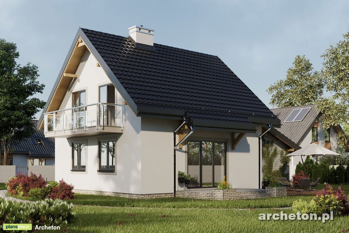 Kleines Landhaus mit Wohnküche, Garage und großem Balkon - 50513R