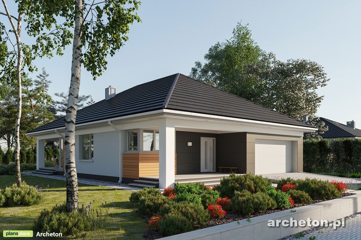 Bungalow Grundriss mit 3 Schlafzimmern, Büro und Doppelgarage - 37428R - 3