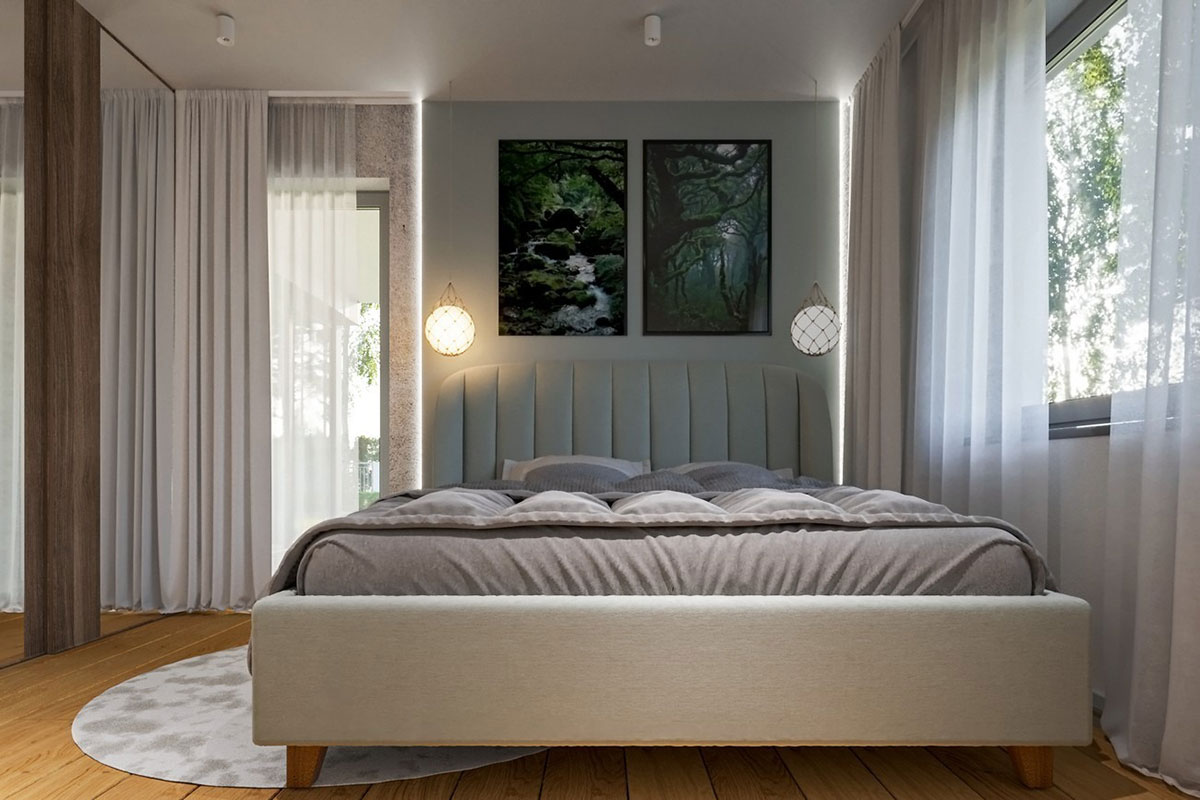 Bungalow Grundriss mit 3 Schlafzimmern, Büro und Doppelgarage - 37428R
