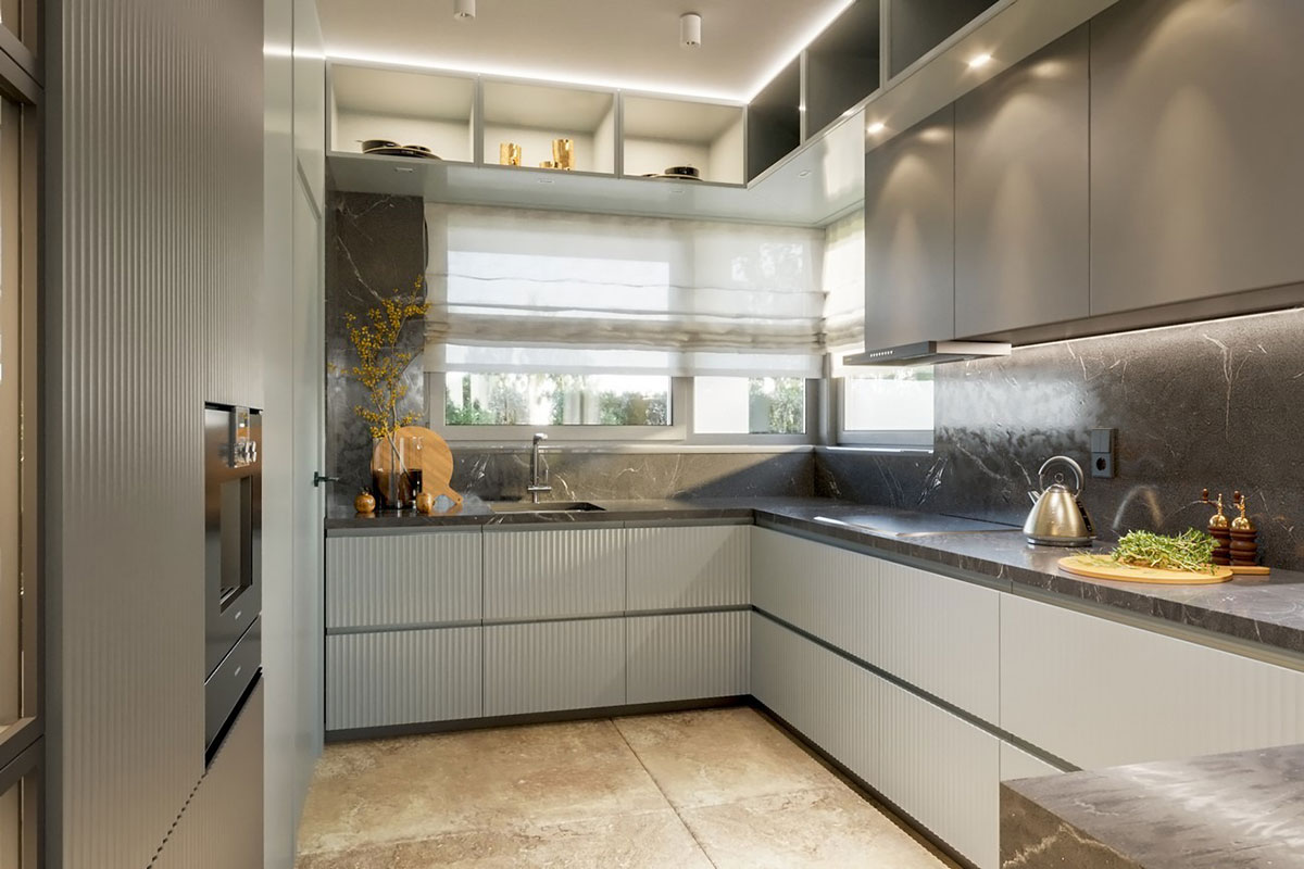 Bungalow Grundriss mit 3 Schlafzimmern, Büro und Doppelgarage - 37428R