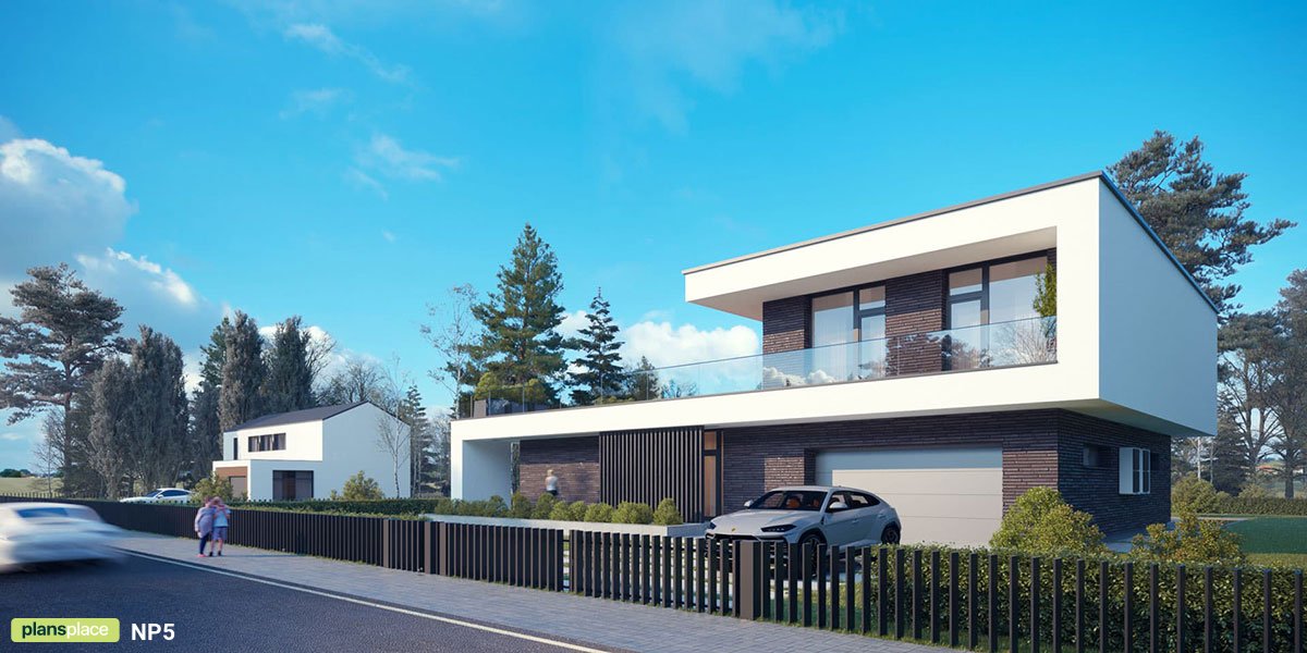 Stadtvilla mit einer großen Dachterrasse und Doppelgarage - 43630R - 2