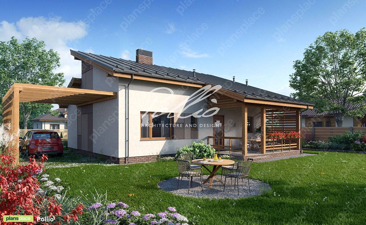 1,5-geschossiges Einfamilienhaus aus Porenbeton mit 4 Zimmern - 14463C - 3