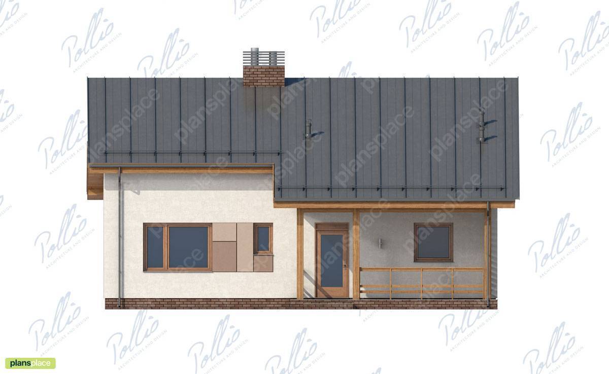 1,5-geschossiges Einfamilienhaus aus Porenbeton mit 4 Zimmern - 14463C