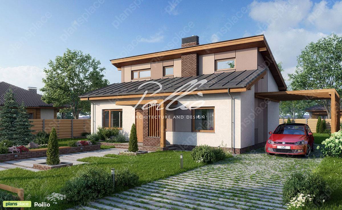 1,5-geschossiges Einfamilienhaus aus Porenbeton mit 4 Zimmern - 14463C