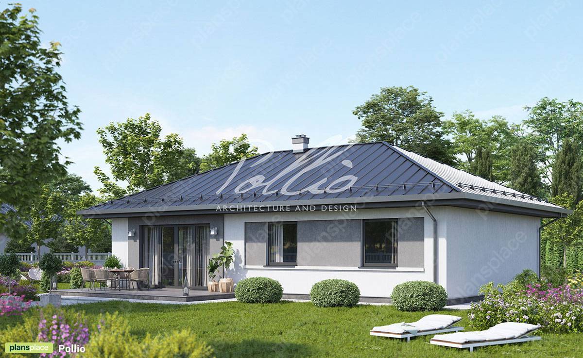 Bungalow mit Walmdach, Kamin und 3 Schlafzimmern - 14245C - 2