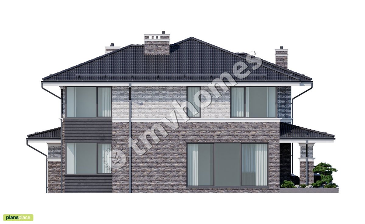 Stadtvilla mit Doppelgarage, Seitenveranda und 5 Zimmern - 81318R