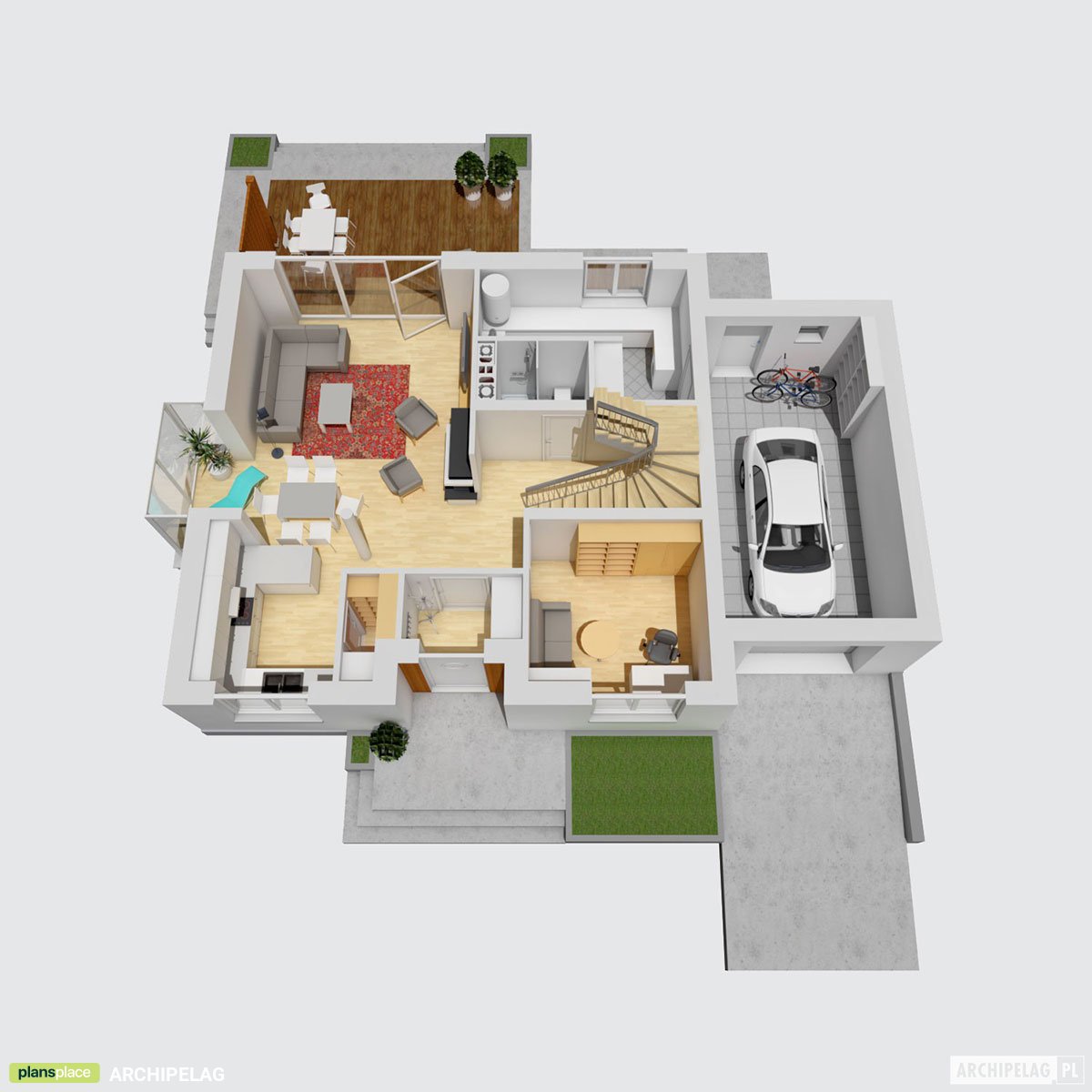 Einfamilienhaus mit 3 Schlafzimmern im Obergeschoss und Büro - 19894R