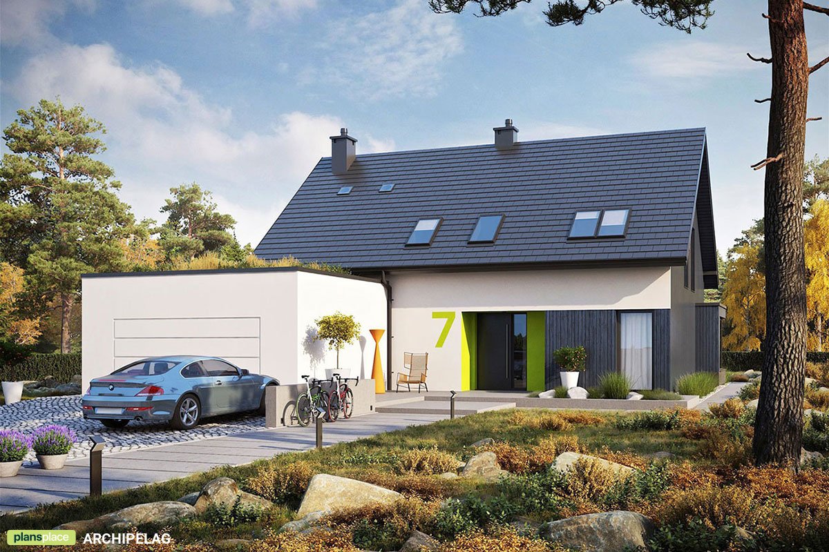 Modernes 1,5-geschossiges Satteldachhaus mit Doppelgarage - 14513R - 3