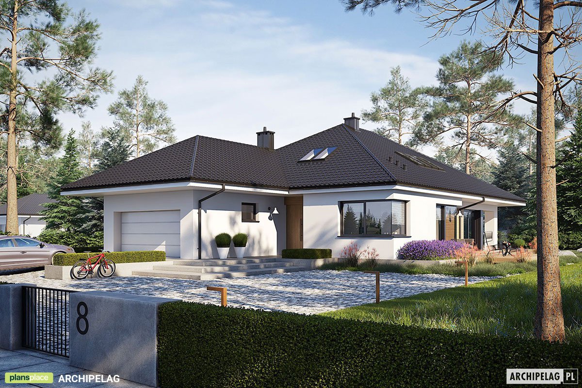 Eingeschossiges Haus mit 3 Zimmern, Dachboden und Garage - 51383R - 2