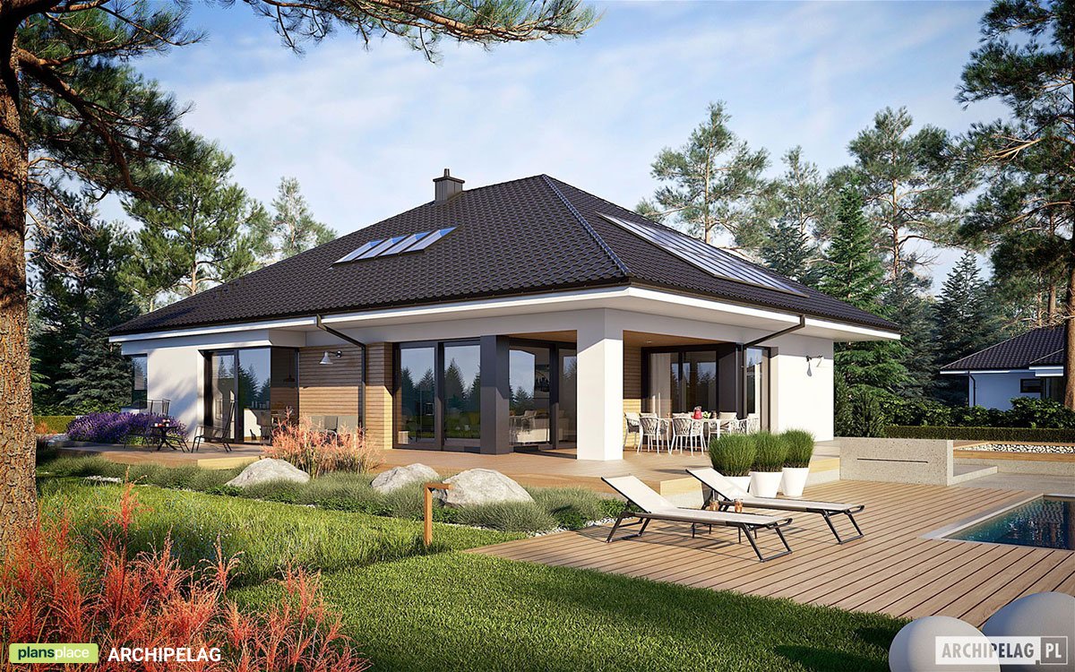 Eingeschossiges Haus mit 3 Zimmern, Dachboden und Garage - 51383R