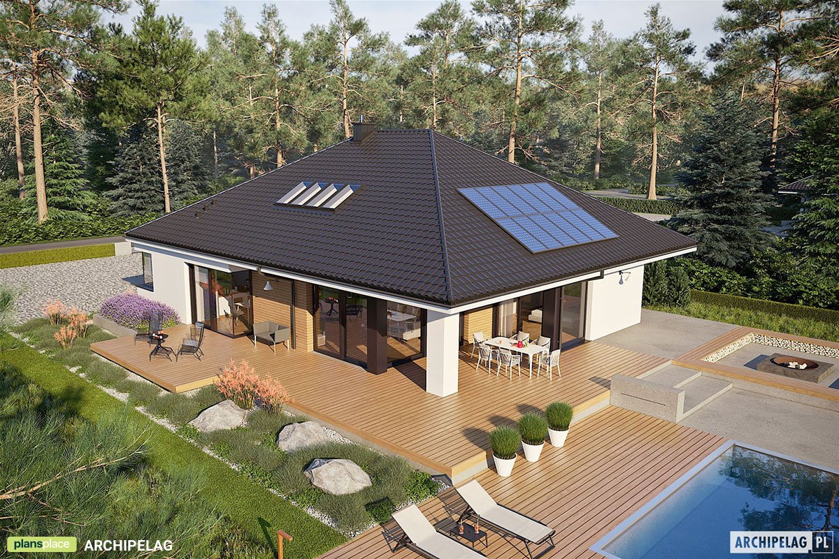 Eingeschossiges Haus mit 3 Zimmern, Dachboden und Garage - 51383R