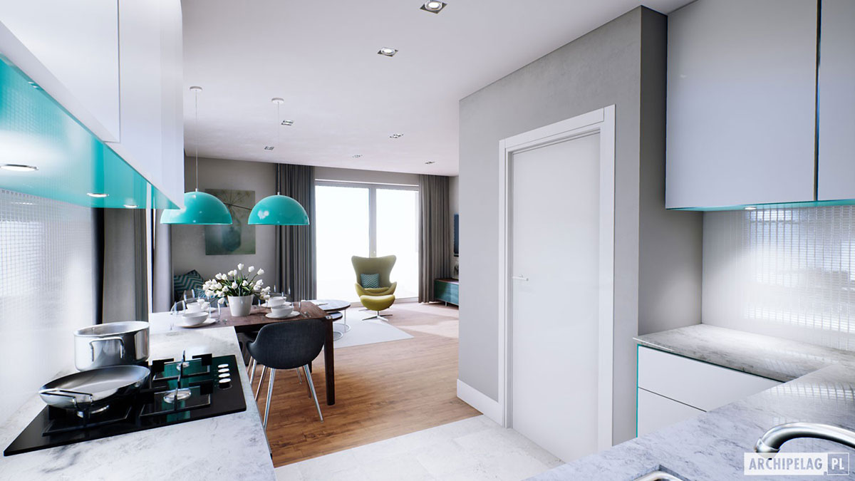 Kleines Haus mit Veranda, 3 Schlafzimmern und Garage - 48655R