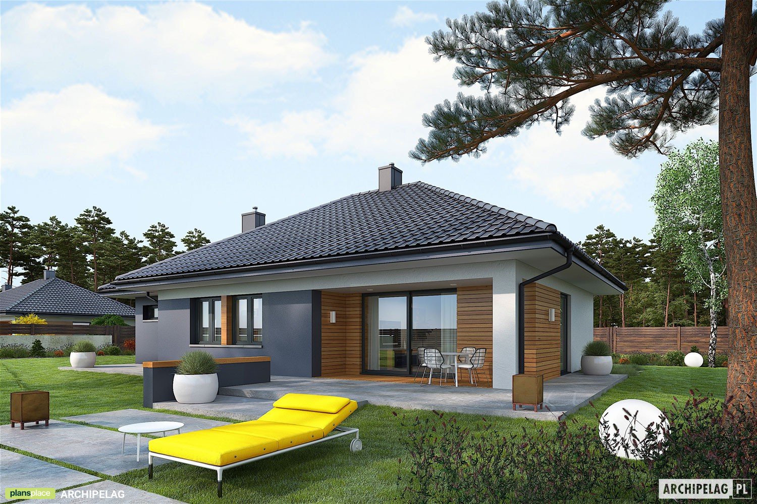 Kleines Haus mit Veranda, 3 Schlafzimmern und Garage - 48655R - 3