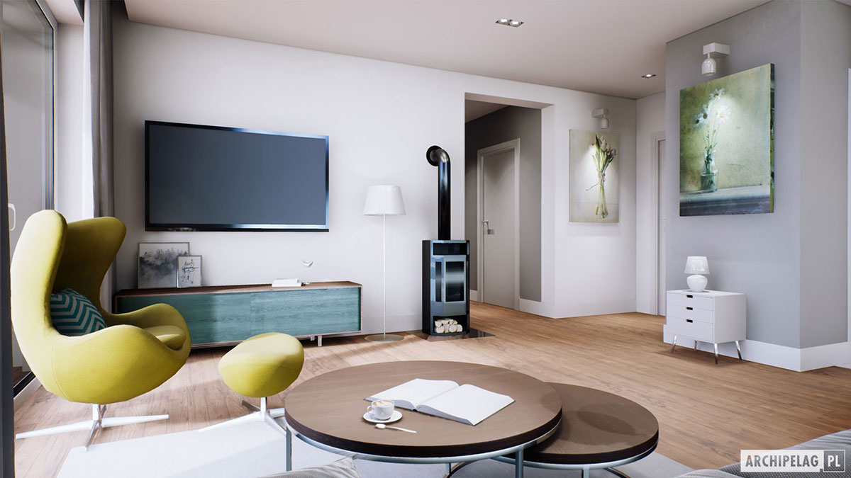 Kleines Haus mit Veranda, 3 Schlafzimmern und Garage - 48655R