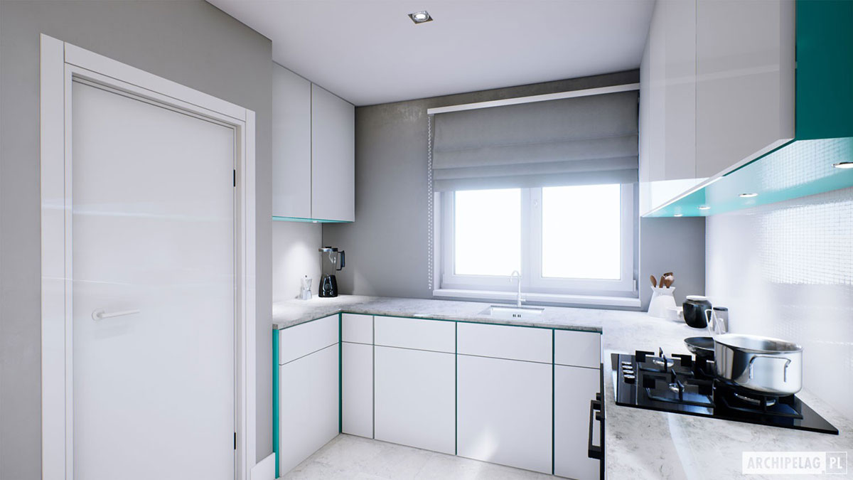 Kleines Haus mit Veranda, 3 Schlafzimmern und Garage - 48655R