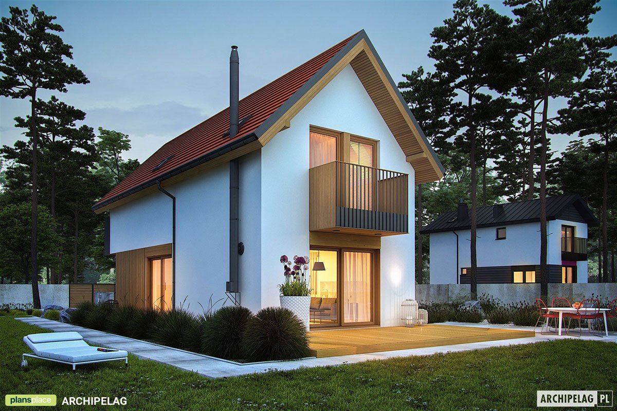 Kleines Eineinhalbgeschossiges Haus für schmale Grundstück - 63953R - 3
