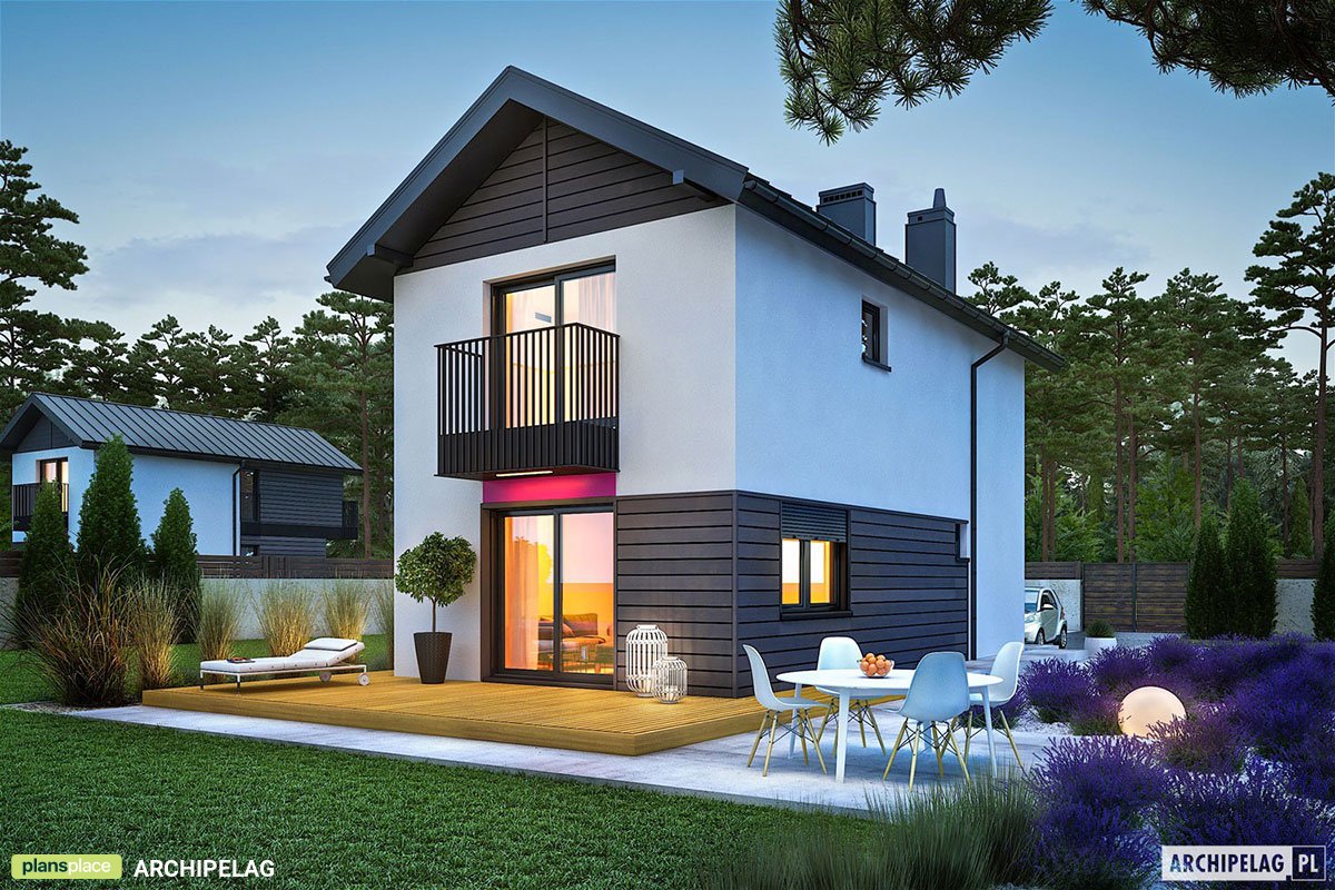 Kleines, Einfaches 2-geschossiges Haus für schmale Grundstück  - 98319R - 2