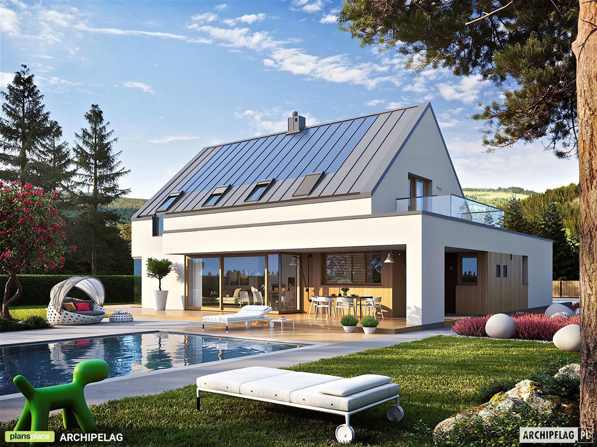 Modernes Haus im Scheunenstil mit Kamin und Doppelgarage - 78834R - 3