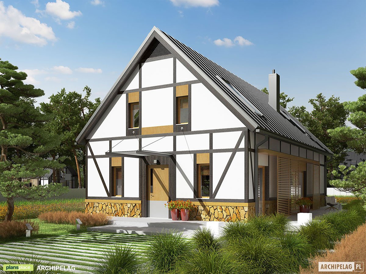 Einfamilienwohnhaus mit Kamin und großen Fenster - 51816R - 2