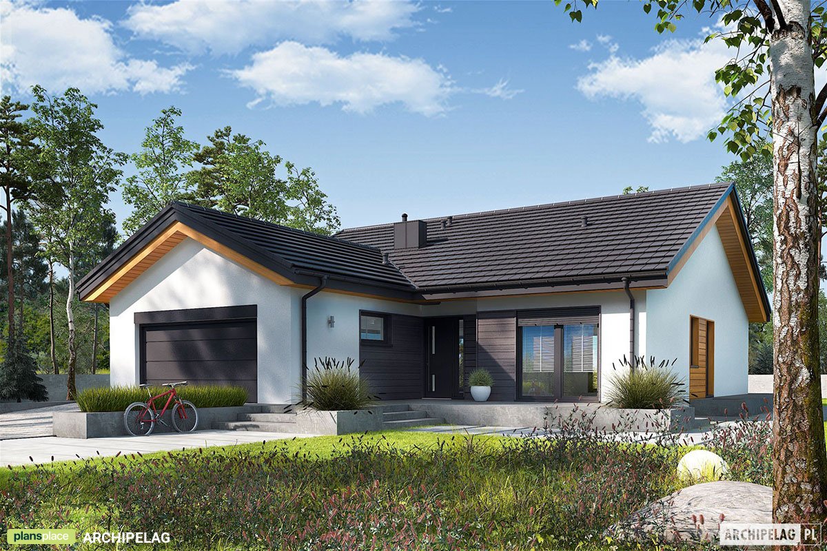Moderner Bungalow mit Kamin auf Veranda und Doppelgarage - 73880R - 3