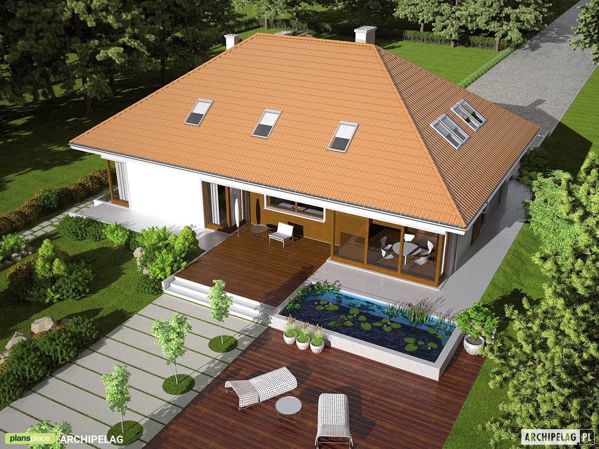 Haus in L-Form mit Dachgeschoss und Schlafzimmer im Erdgeschoss - 92731R - 3